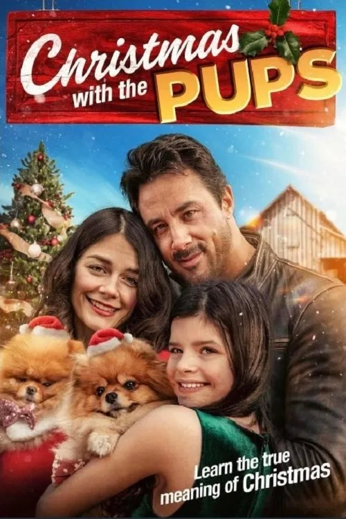 Poster: Welpen zu Weihnachten